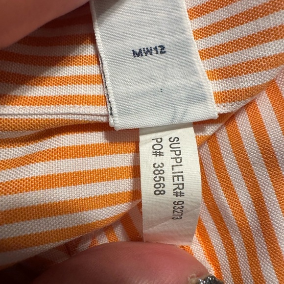 Ralph Lauren Coral /White men’s Button Down Shirt Size 16.5 - Picture 8 of 10